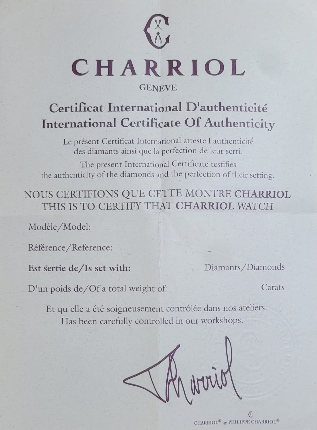 샤리올 Columbus 여성 시계/ Charriol 상품이미지7