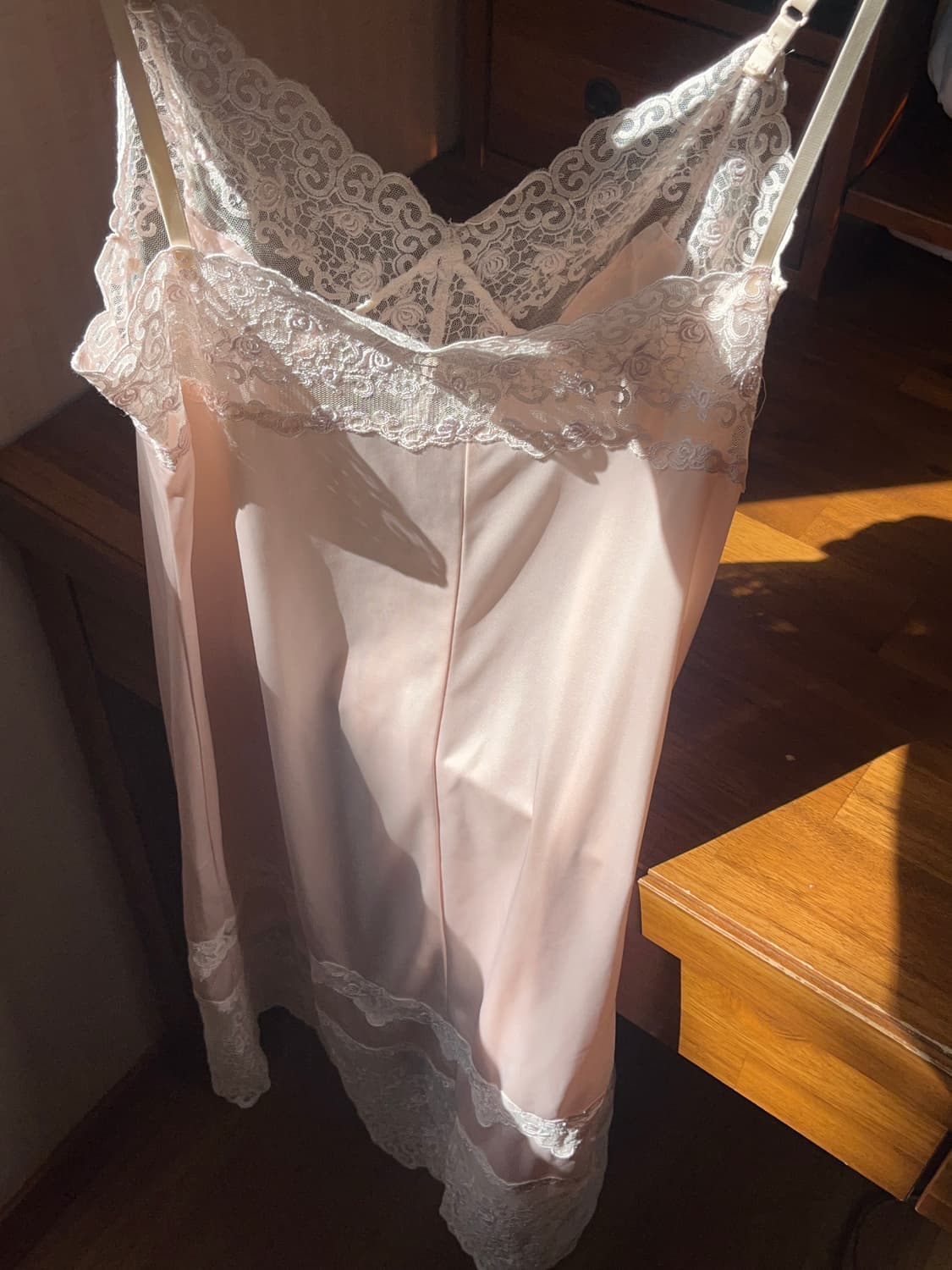 파우더핑크 슬립 원피스 상품이미지4