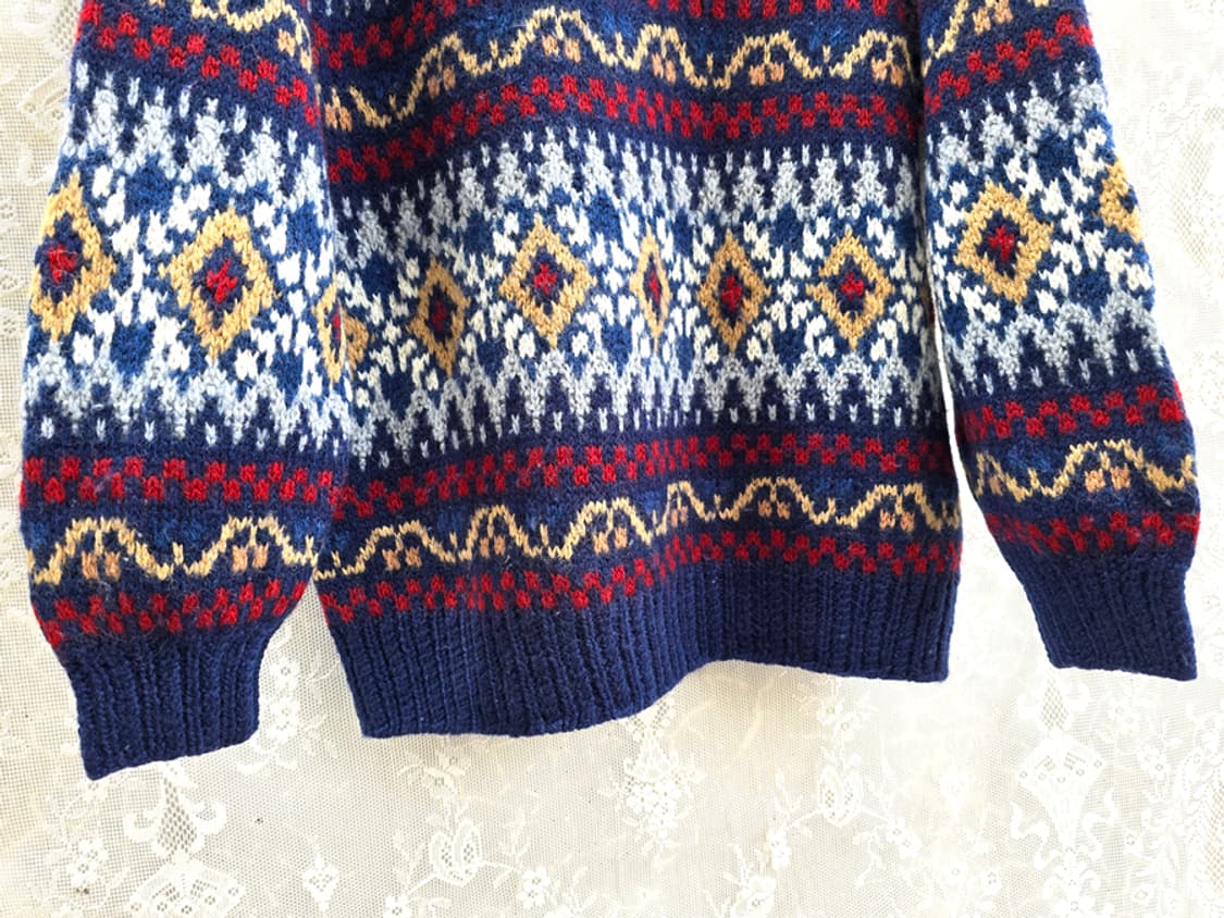 노르딕 빈티지 헤비울 니트 상품이미지4