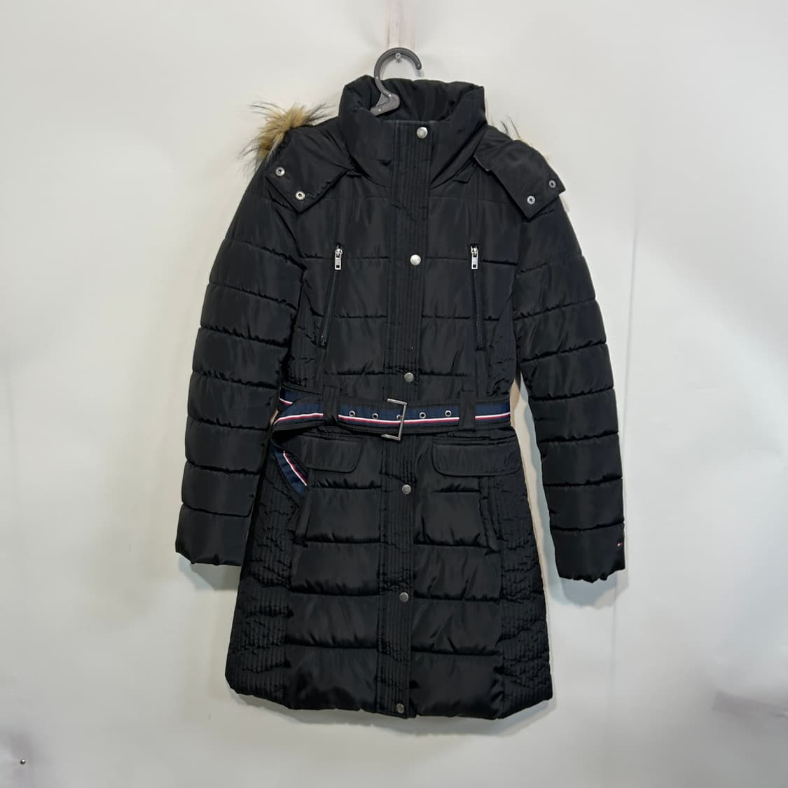 타미힐피거 여성 벨티드 롱패딩 S 상품이미지1