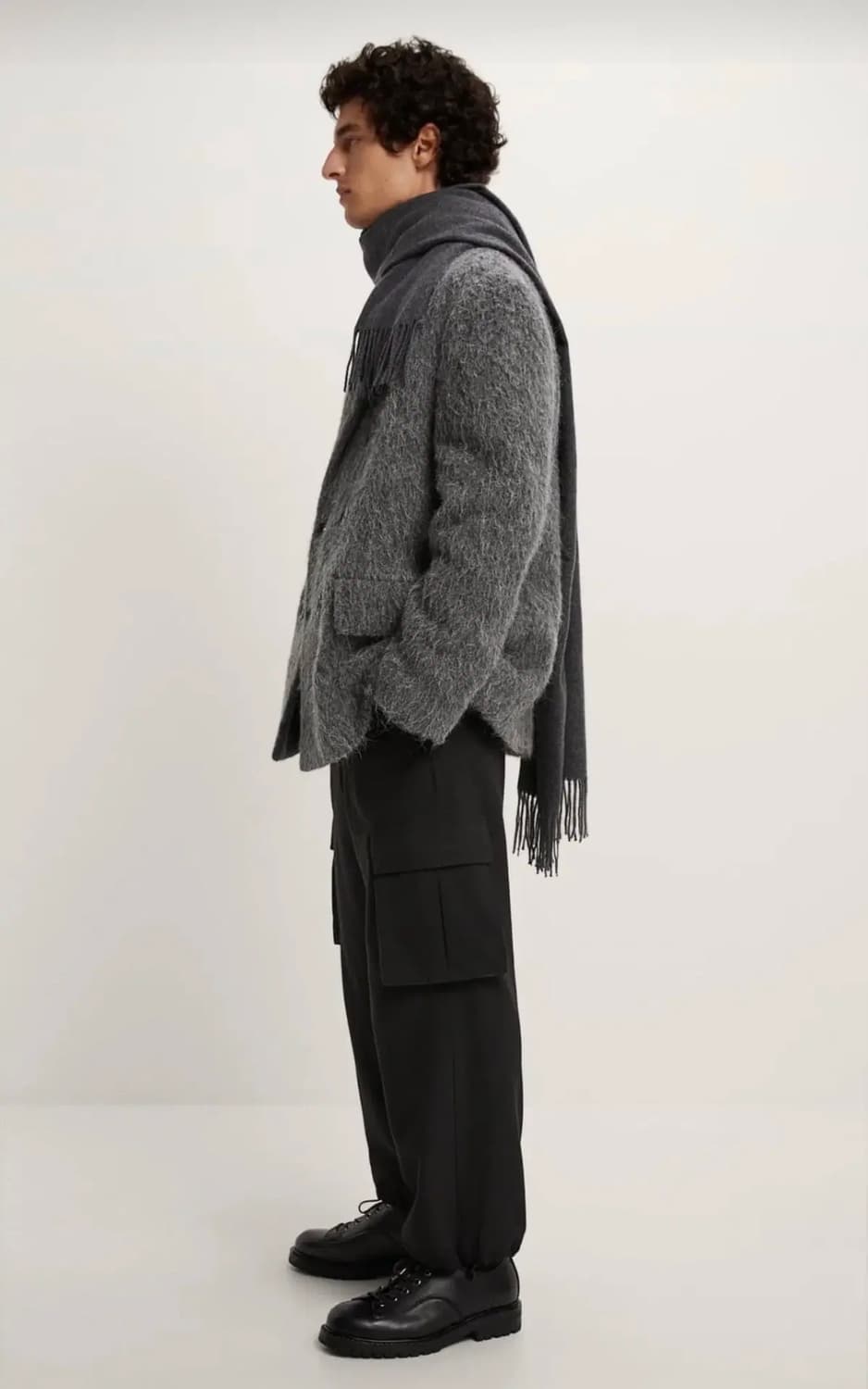 (새상품)자라 리미티드에디션 모헤어 하프더블코트 100 상품이미지5