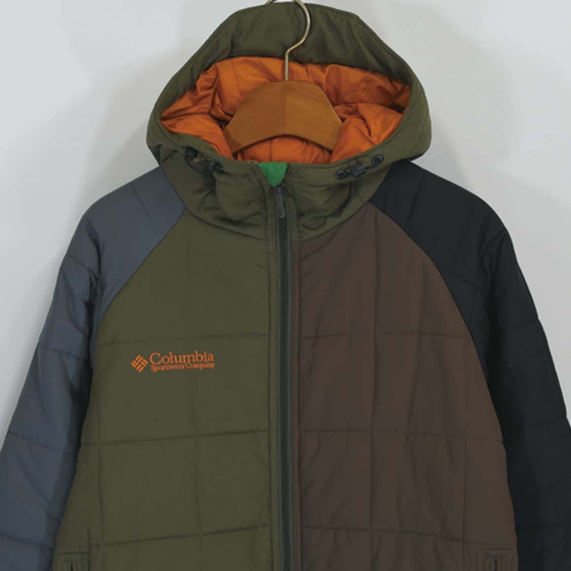 Columbia 컬러블록후드패딩점퍼 상품이미지3