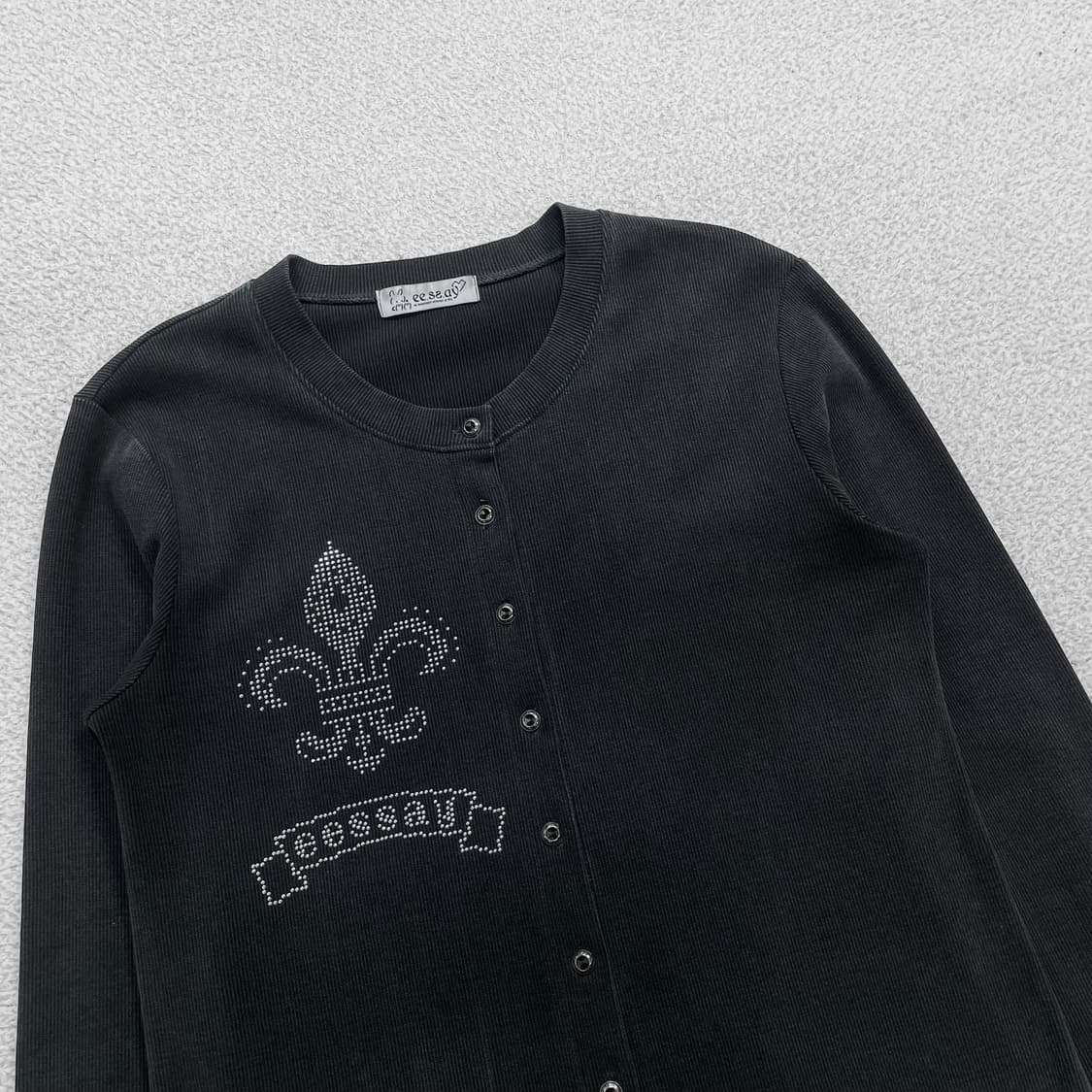 에쎄이 eessay 피그먼트 리본 가디건 상품이미지2