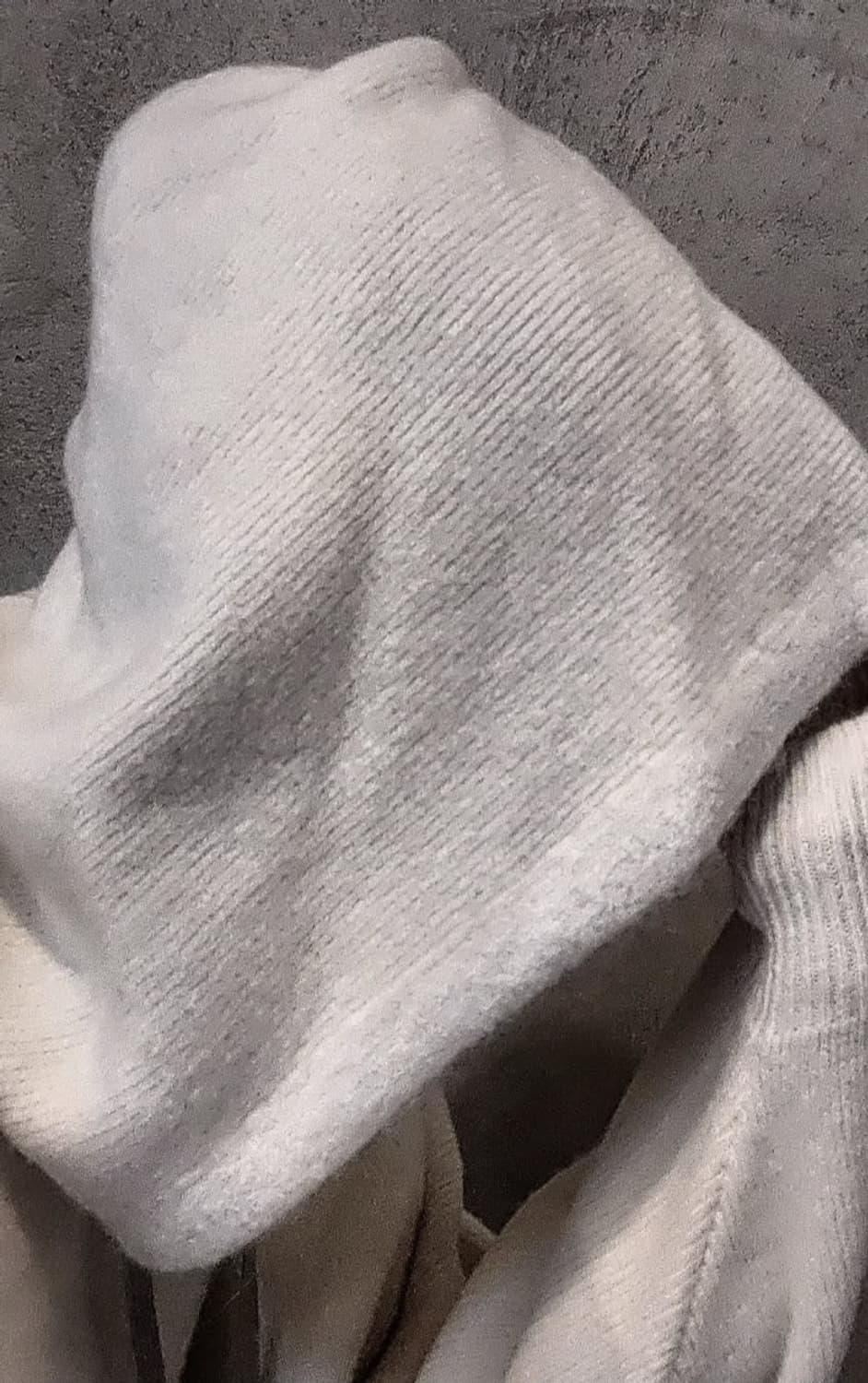 릭오웬스/ FW25 런웨이 HUN 알파카 후드 스웨터 밀크/M 상품이미지7