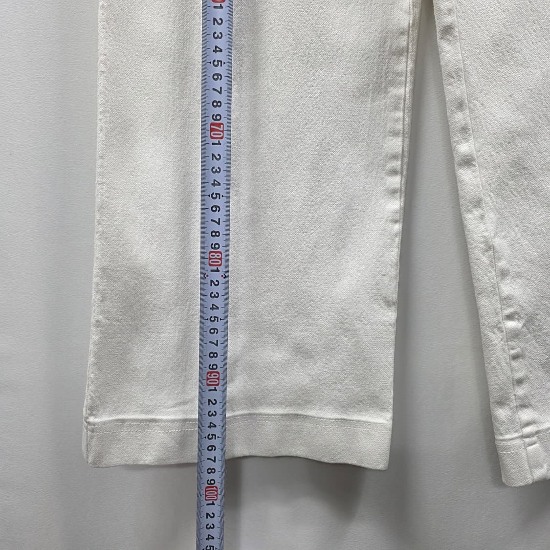 1169 BLOSSOM H COMPANY 화이트 와이드 코튼 팬츠 상품이미지7