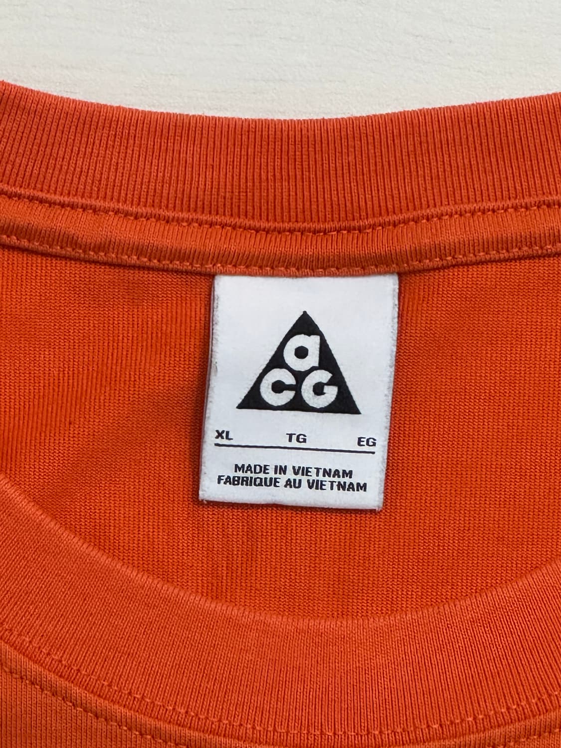 나이키 ACG 트롤 오렌지 반팔 티셔츠 US XL 상품이미지3