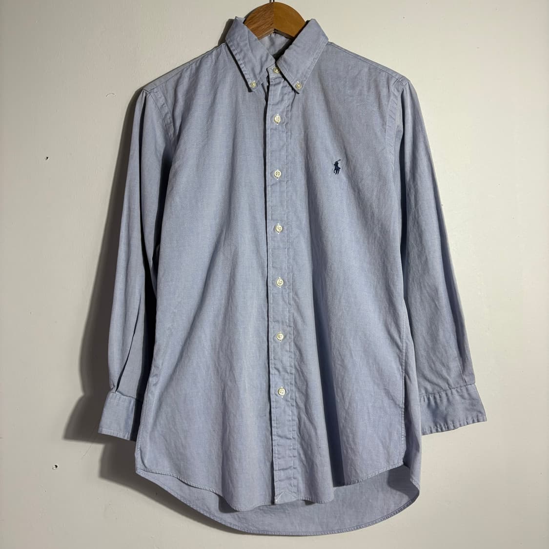 폴로 랄프로렌 빈티지 라이트 블루 옥스포드 버튼다운 셔츠 (무료배송) 상품이미지1