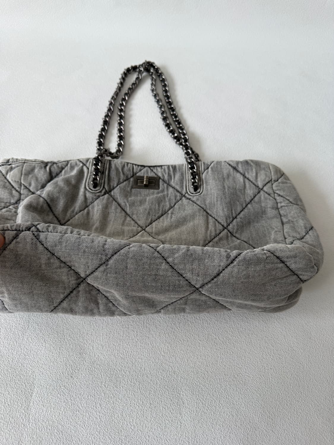 Pre owned 퀄팅 체인 숄더백 상품이미지4