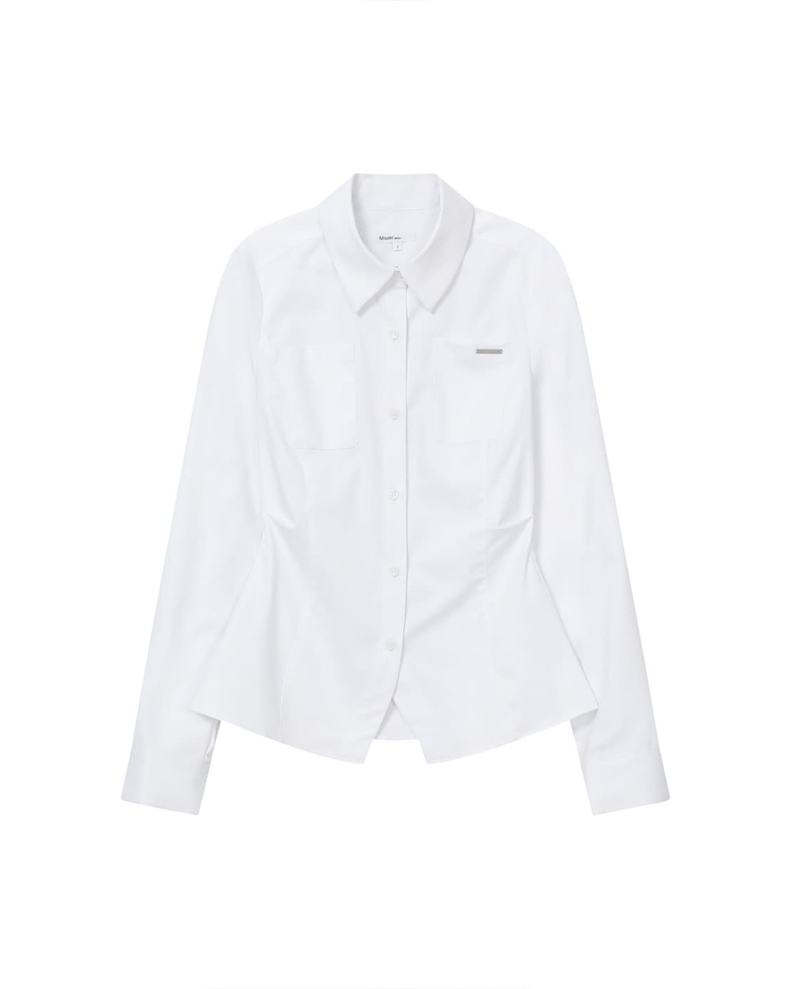미세키서울 포켓 피티드 셔츠 화이트 상품이미지2