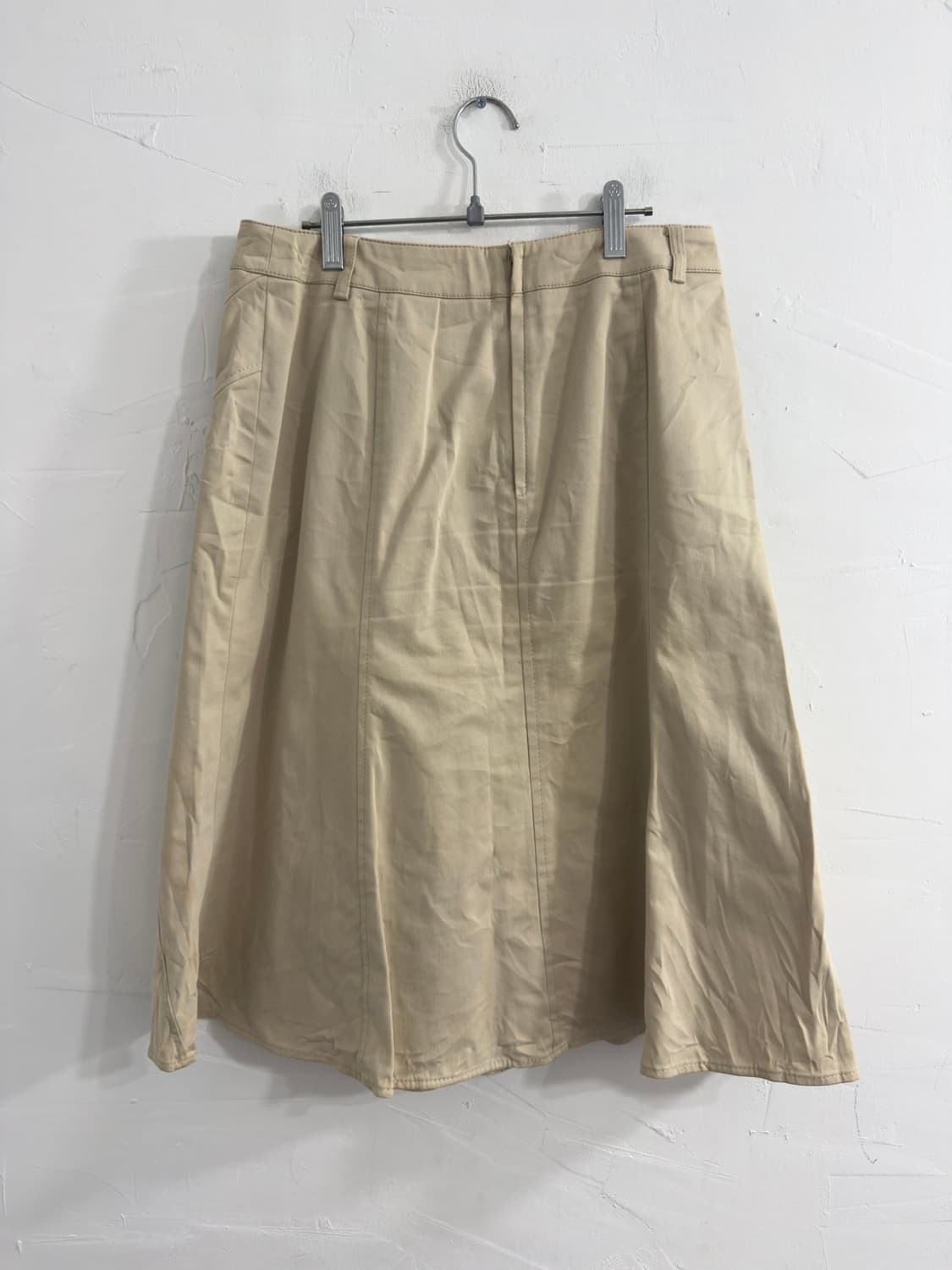 dual view beige midi skirt 상품이미지2