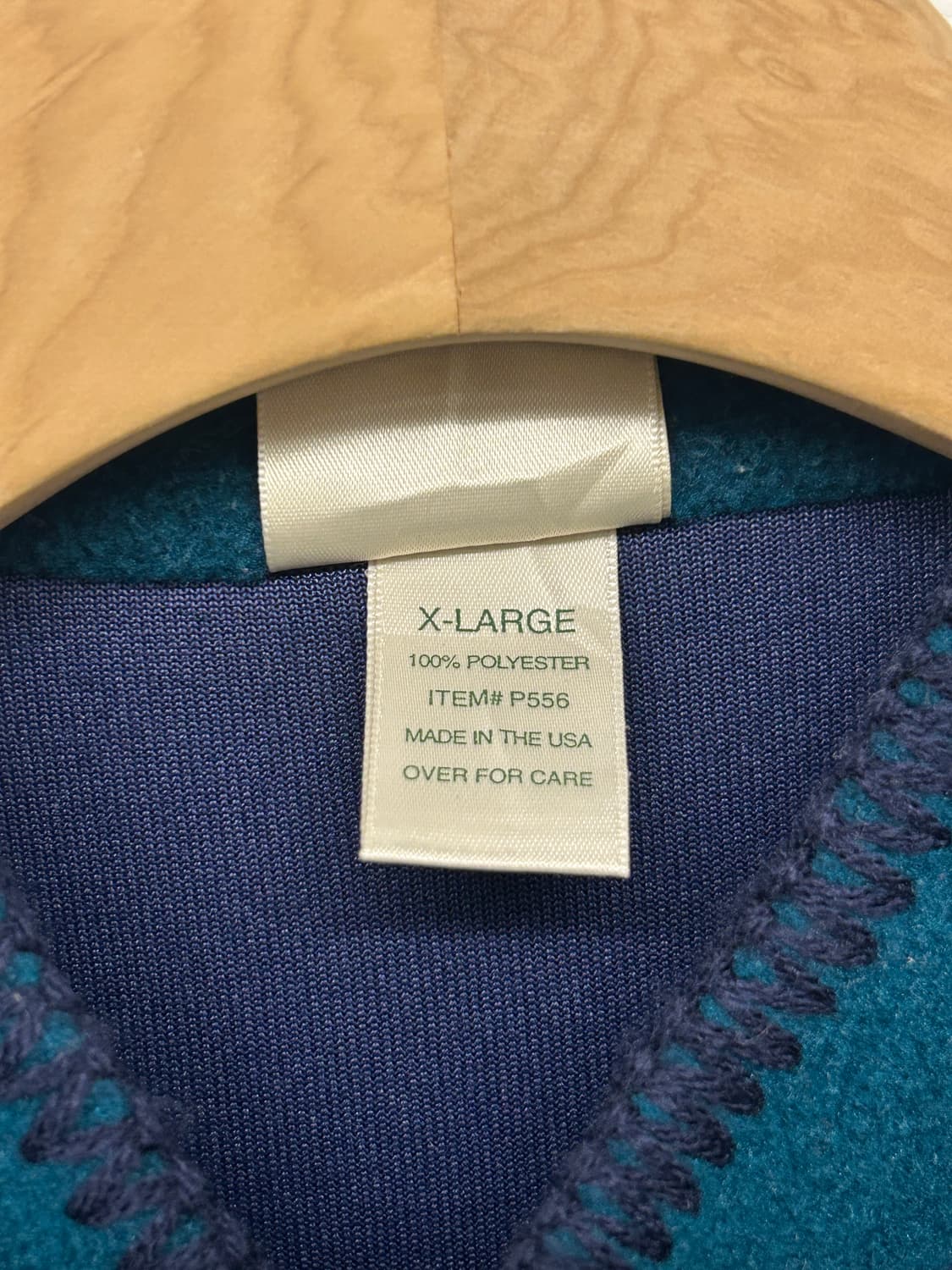 90s USA L.L.Bean 엘엘빈 플리스 스냅 가디건 상품이미지4