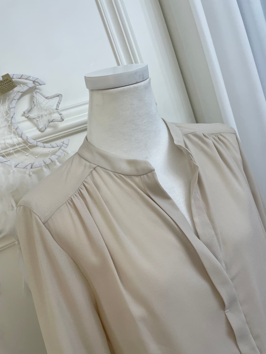 beige gray basic waist bow opc(size-38) 상품이미지8