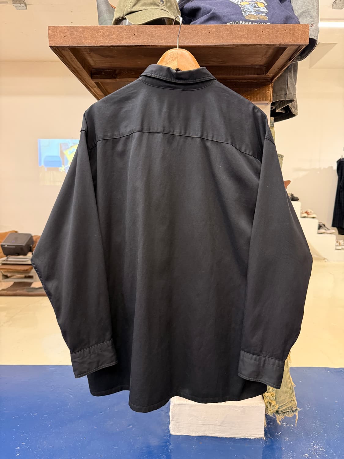 Levis 리바이스 블랙 포켓 오버핏 셔츠 상품이미지5