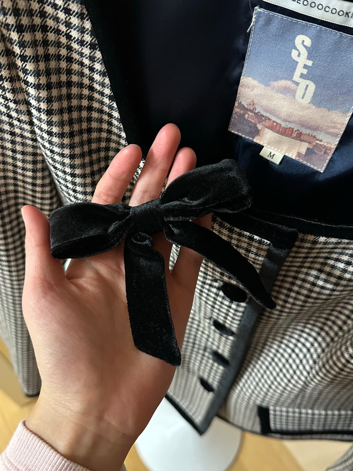 서쿠키 로리앙 체크 자켓 상품이미지5