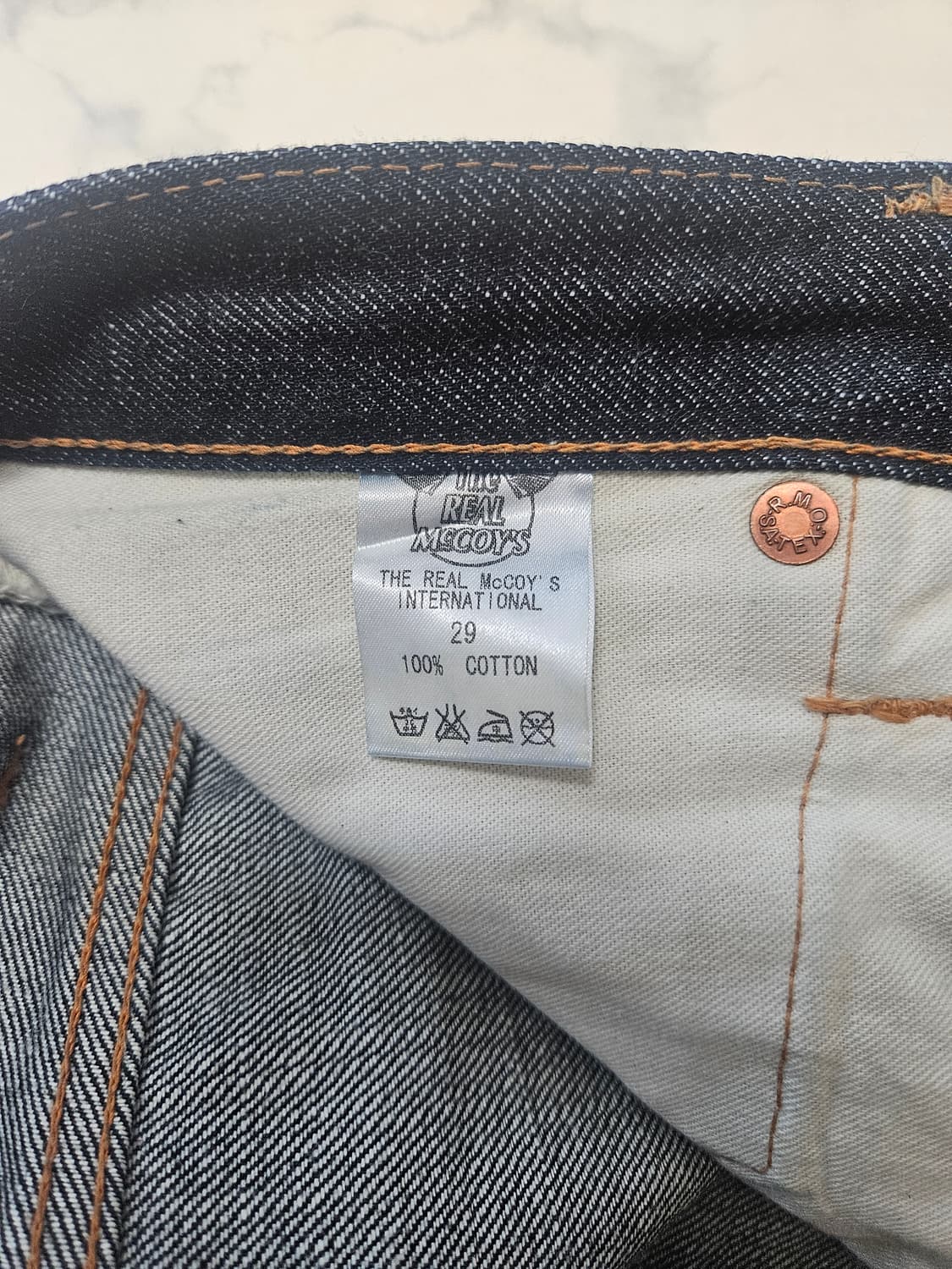 리얼맥코이 셀비지 데님 29 상품이미지6