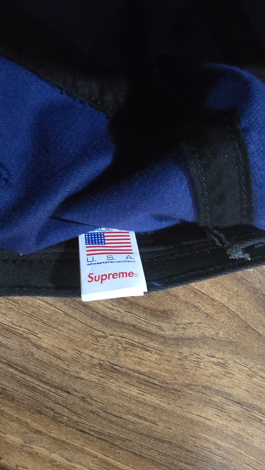 슈프림 코듀로이 캠프캡 네이비 23FW 상품이미지5