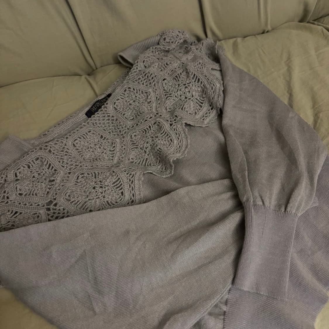 JPN Vintage 모리걸 하구미 레이스 니트 상품이미지2