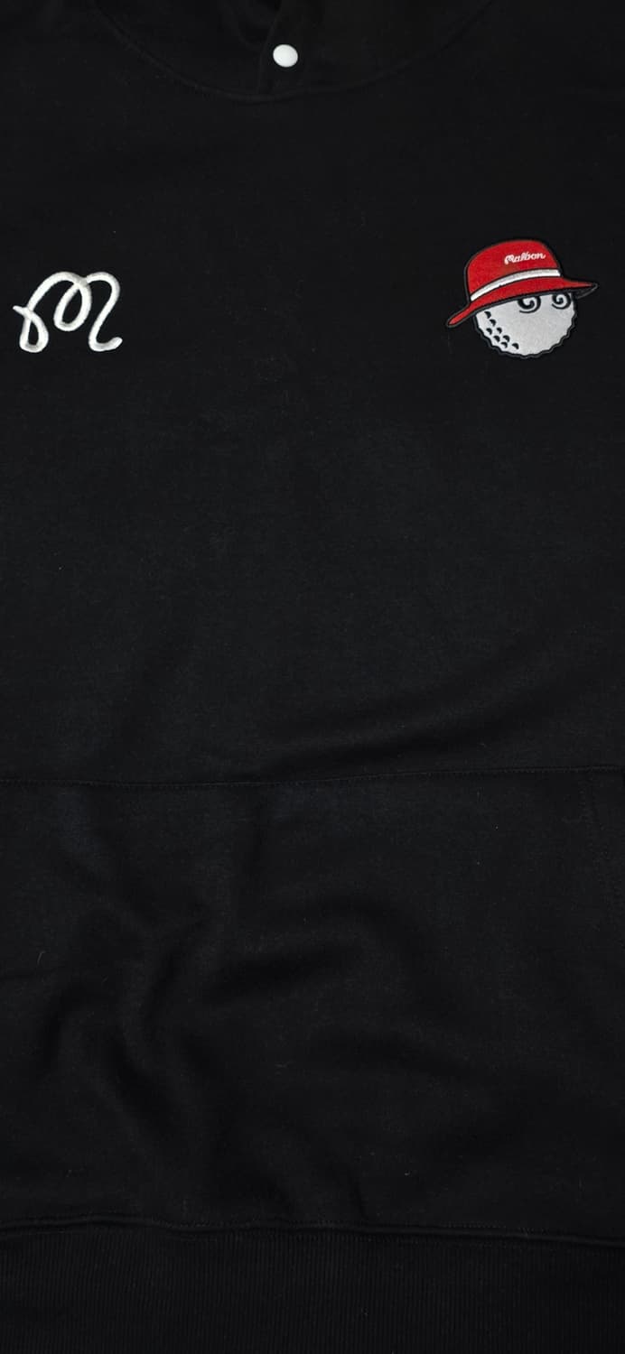 말본 골프 블랙 후드티 XXL 상품이미지5