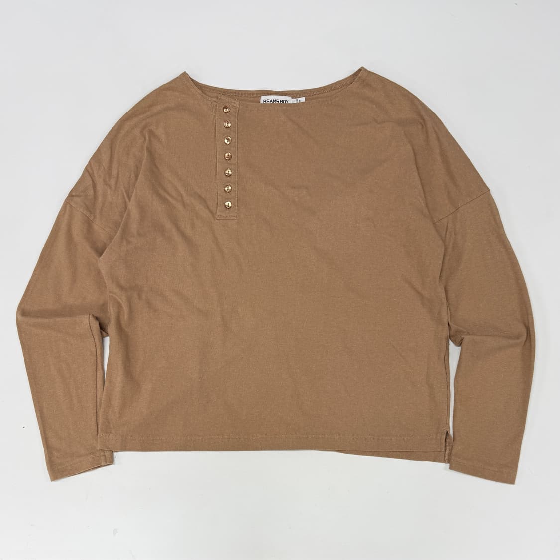 Beams Boy asymmetric button long sleeve 상품이미지2