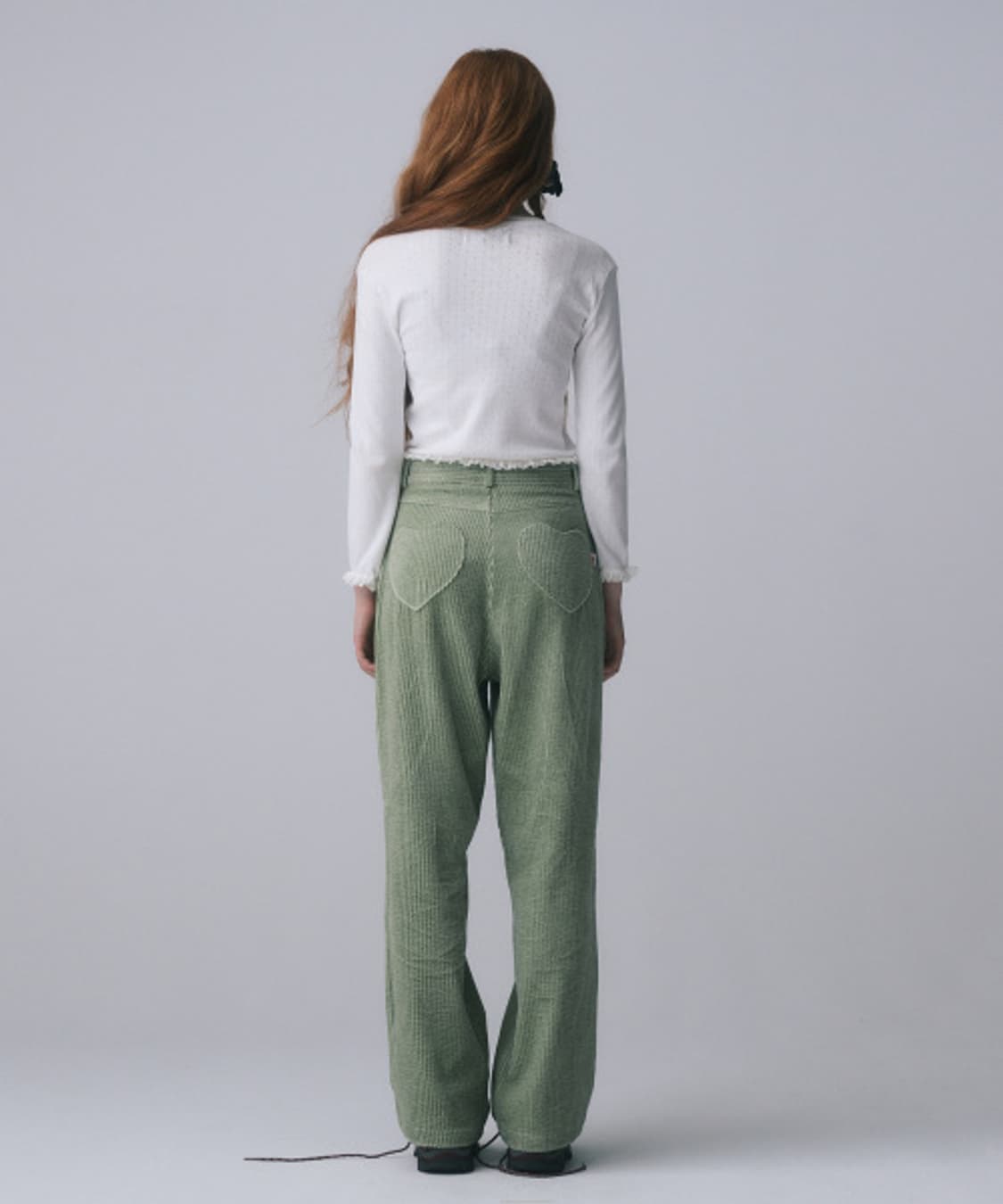 {정가 13.8 새상품} 펀프롬펀 하트 포켓 코듀로이 바지 팬츠 M 상품이미지3