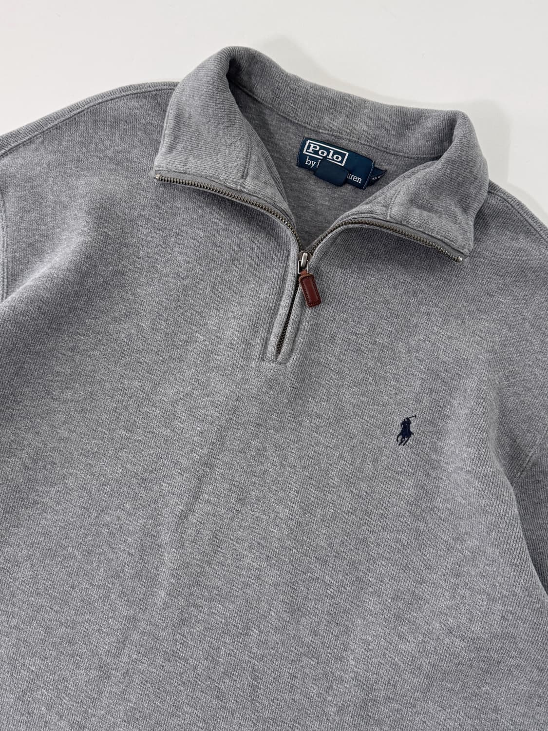 폴로 랄프로렌 루즈핏 그레이 하프집 니트 상품이미지2