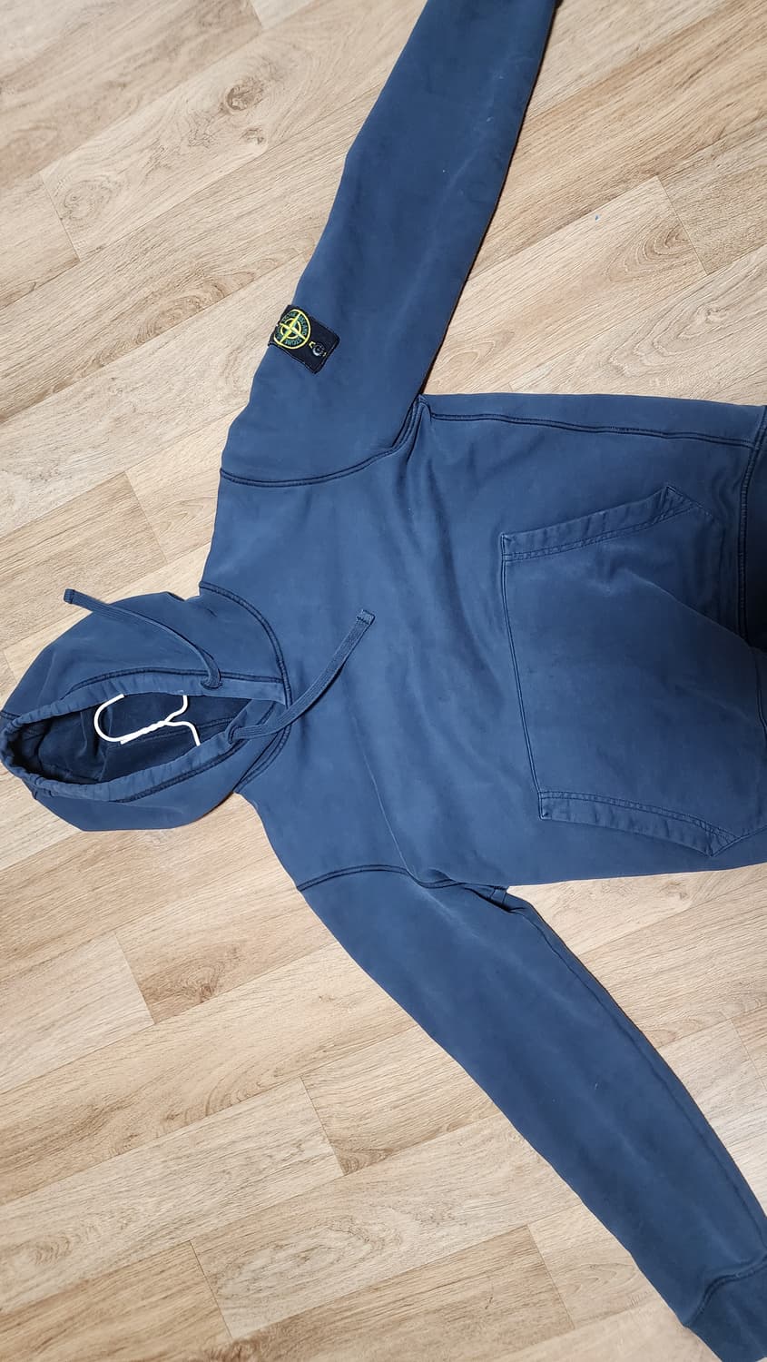 스톤 후드티 네이비 상품이미지2