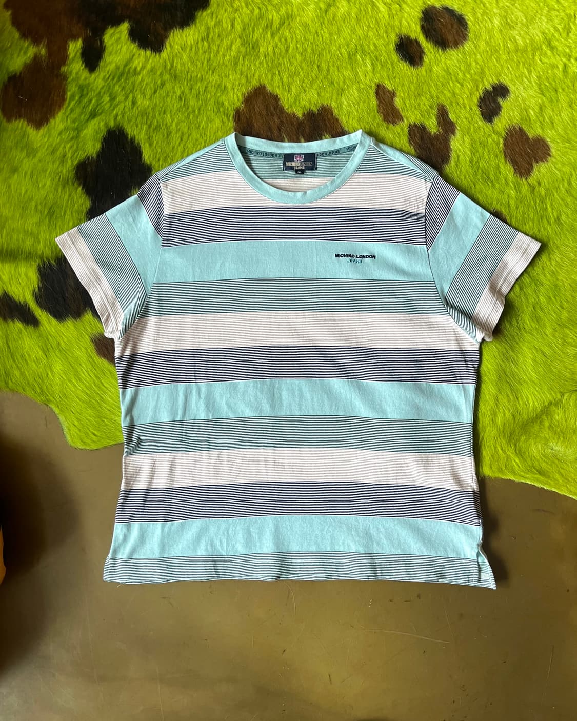 90-00s MICHIKO LONDON Stripe Border Tee 상품이미지4