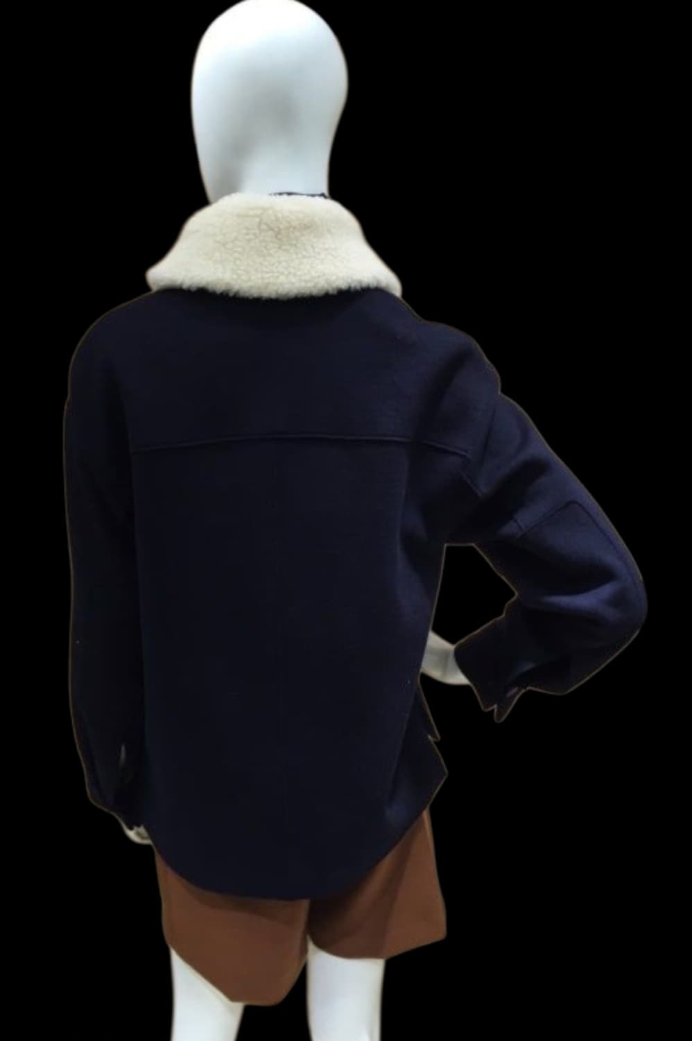 앳코너 털카라 와펜장식 오버핏 점퍼 55 66 상품이미지10