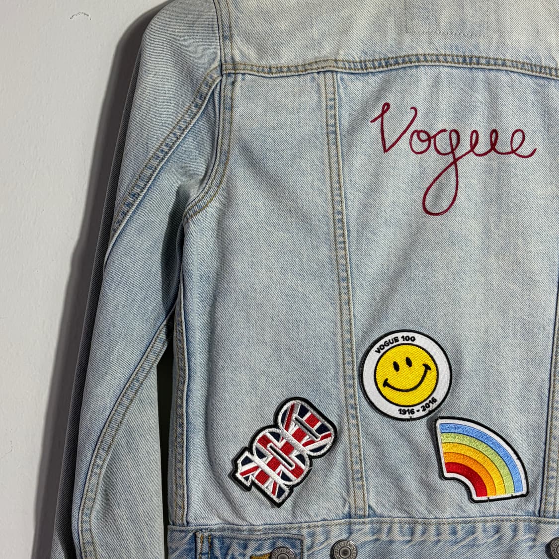 리바이스 보그 패치 크롭 데님 자켓 상품이미지4