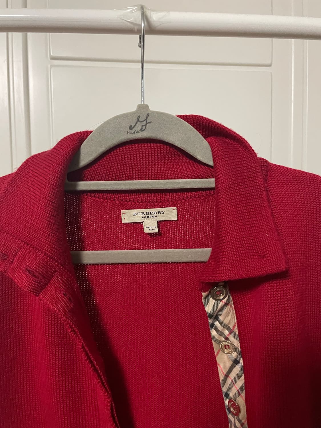 버버리 런던 노바체크 니트 가디건 상품이미지6