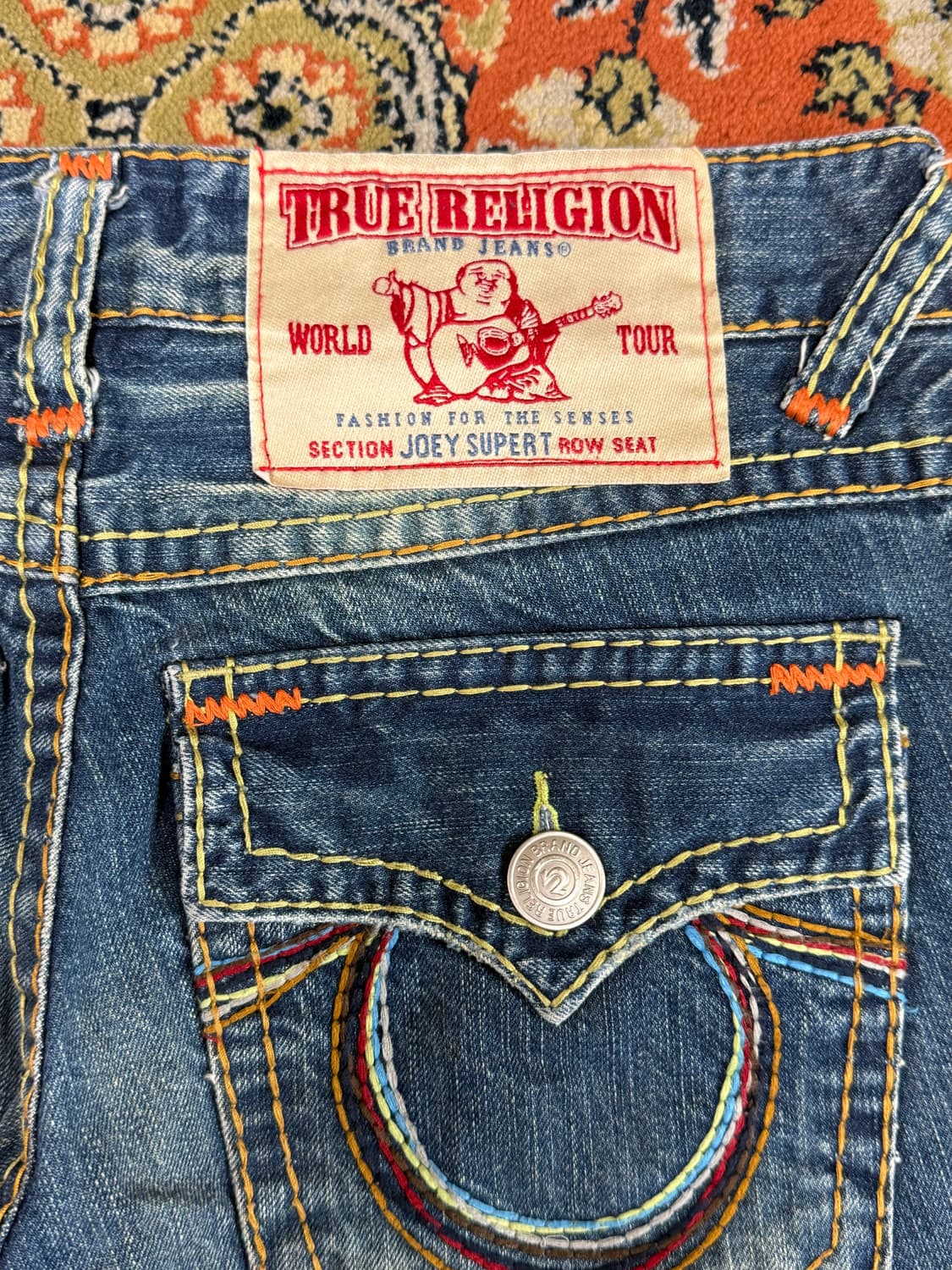 트루릴리전 조이 슈퍼티 레인보우 부츠컷 데님팬츠 30 상품이미지3