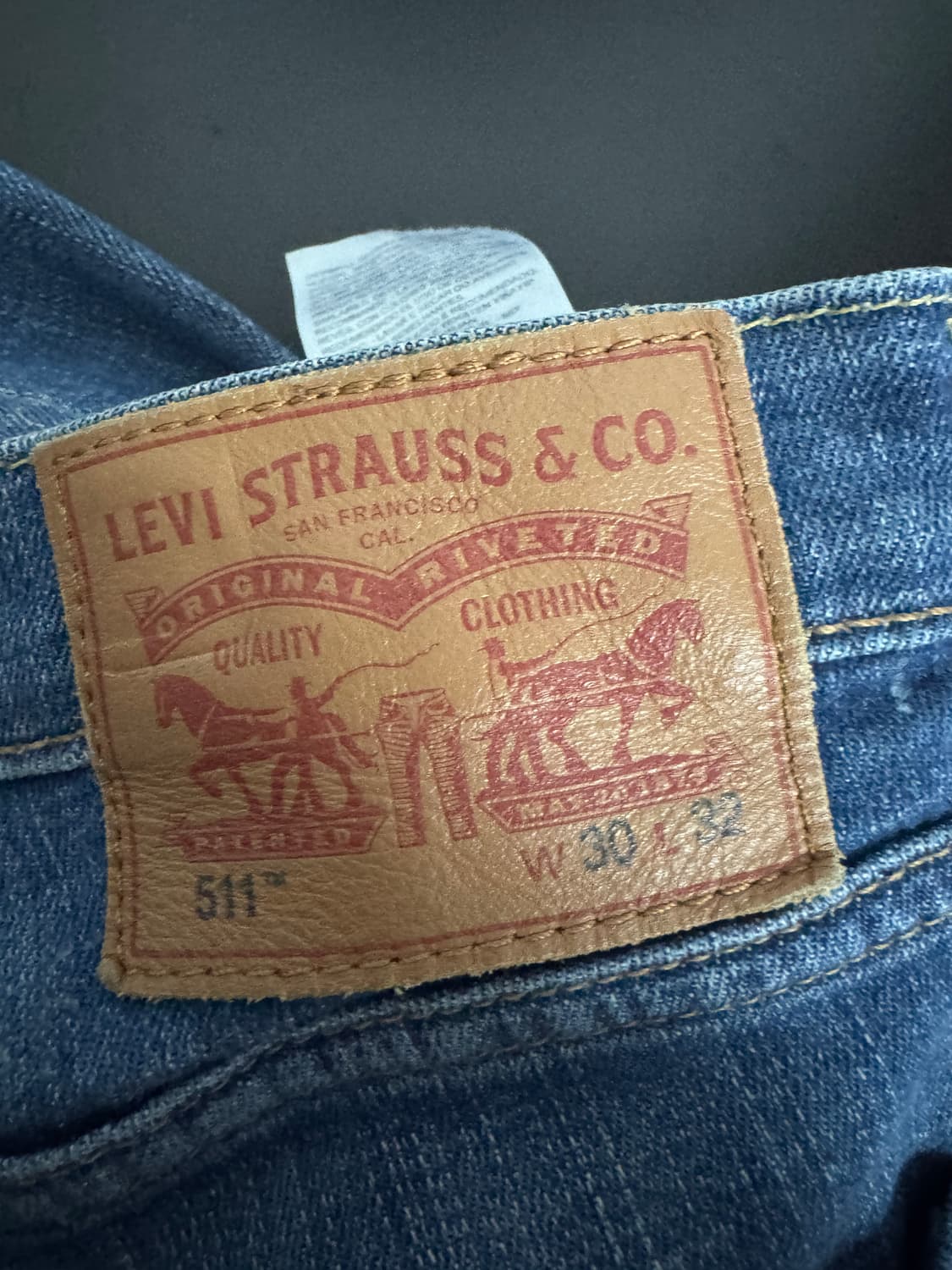 리바이스 511 빈티지 워싱 데님팬츠 30 상품이미지3