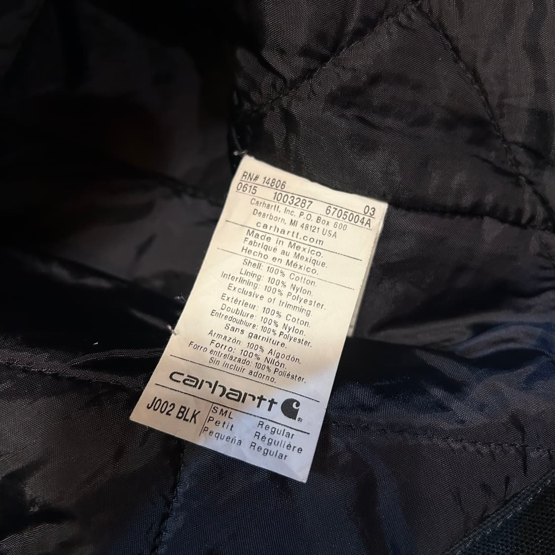 (S)칼하트 j002 블랙 상품이미지4