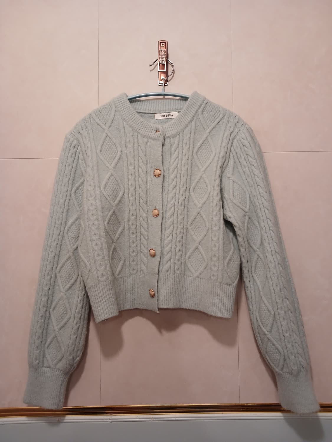 쿨키튼 정품 여성 케이블 가디건 free 사이즈 상품이미지1