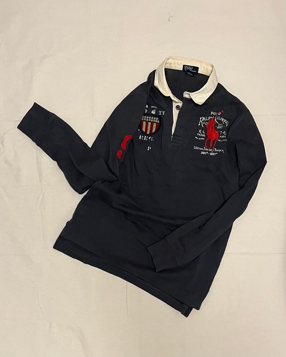 POLO vintage collar long sleeve 상품이미지1