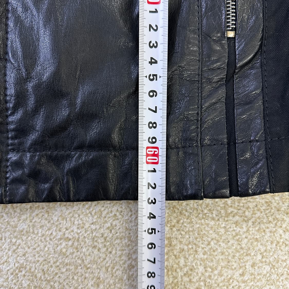 100 레노마 염소가죽 라이더 자켓 0324D 상품이미지5