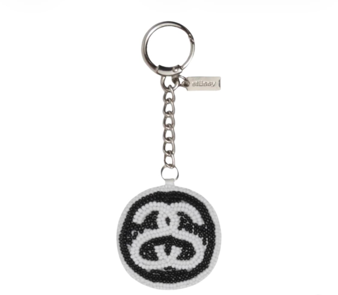 스투시 SS 링크 비디드 볼 키체인 블랙 상품이미지1
