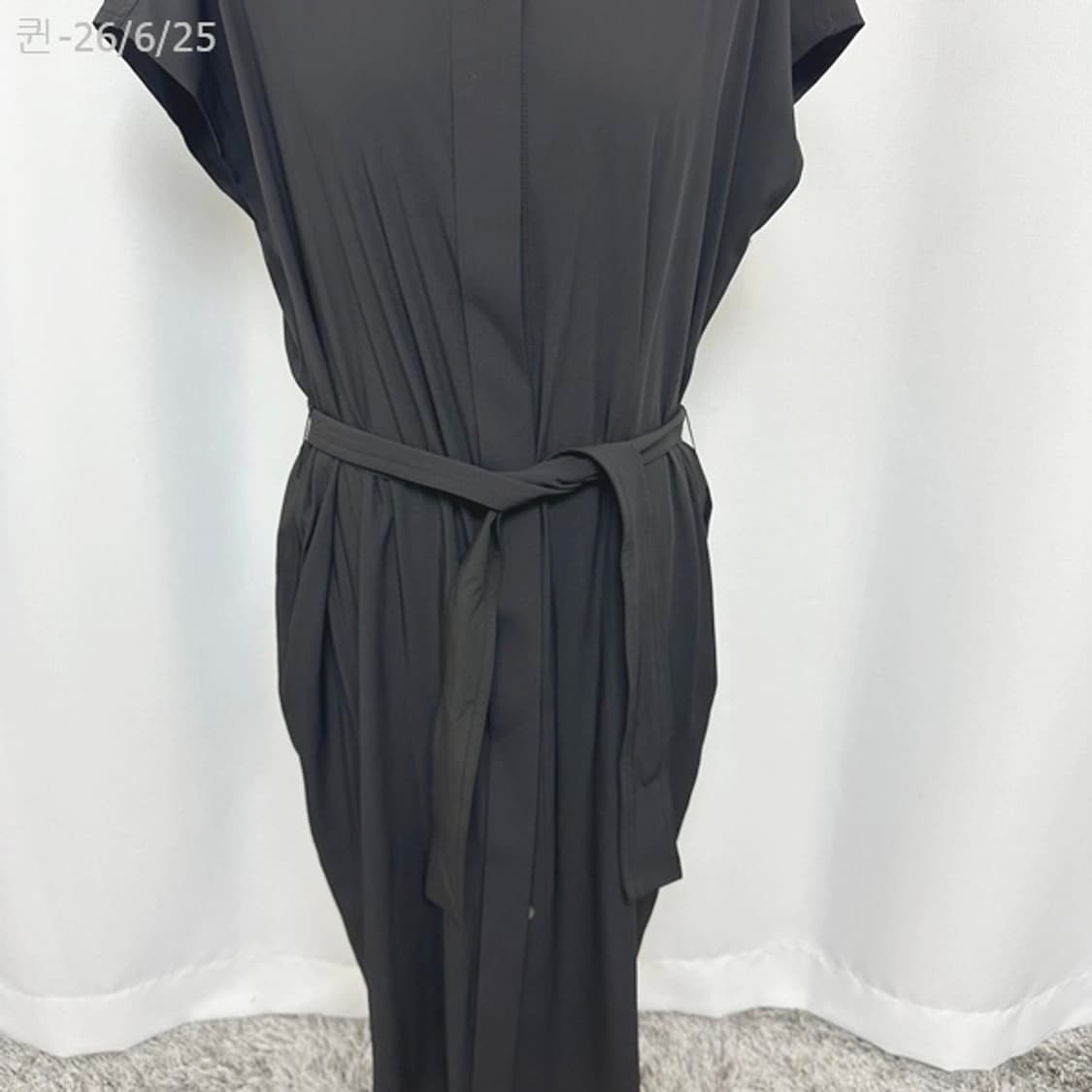 JENNY.K 여자 스판 허리끈  원피스 검정 6(S) 상품이미지3