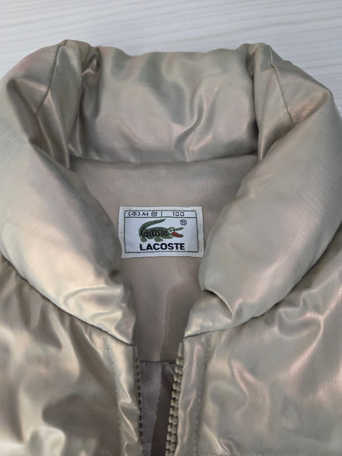 LACOSTE 라코스테 메탈릭 구스다운 패딩 조끼 상품이미지6