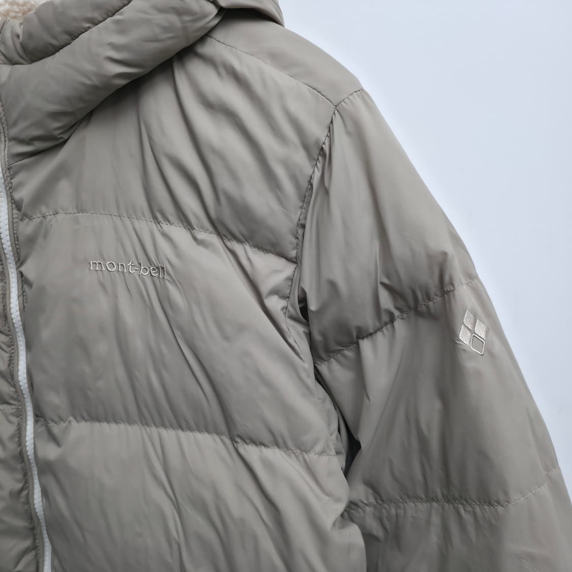 [L] 몽벨 리버시블 후리스 패딩 아이보리 상품이미지8