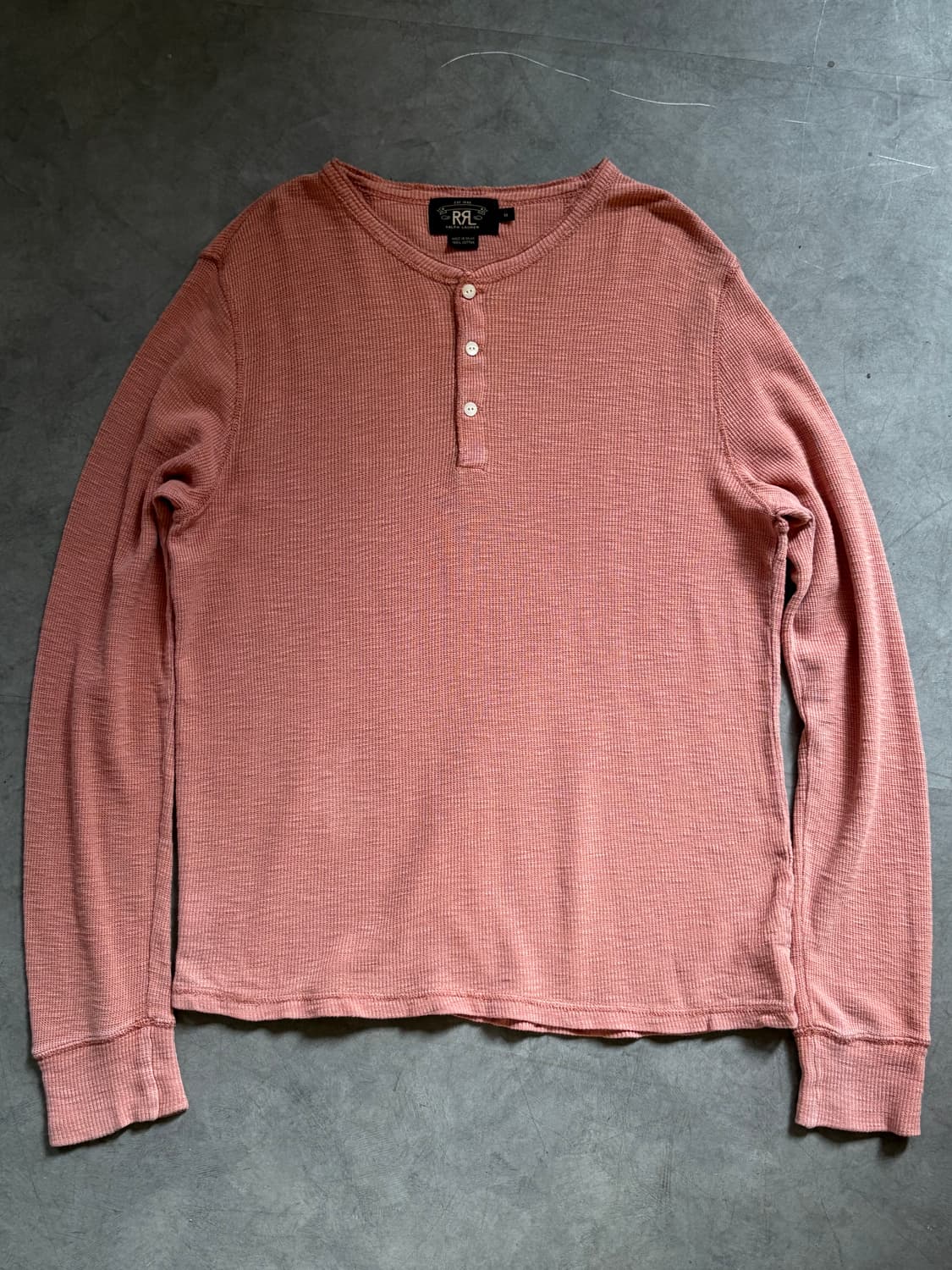 RRL 더블알엘 핑크 헨리넥 롱슬리브 상품이미지1