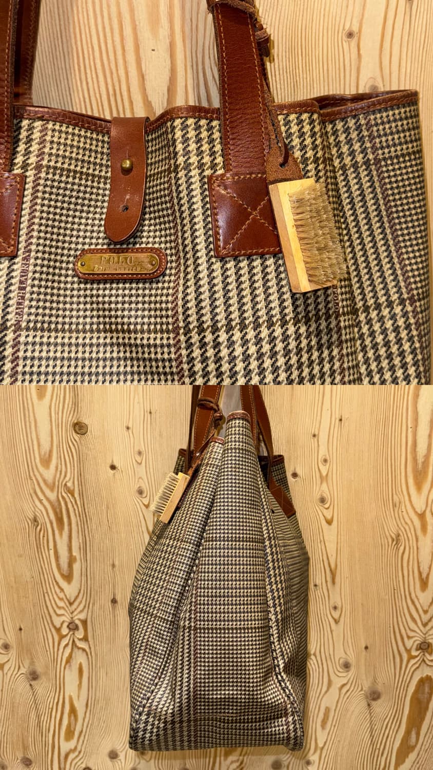 폴로 랄프로렌 글렌체크 토트백 상품이미지4