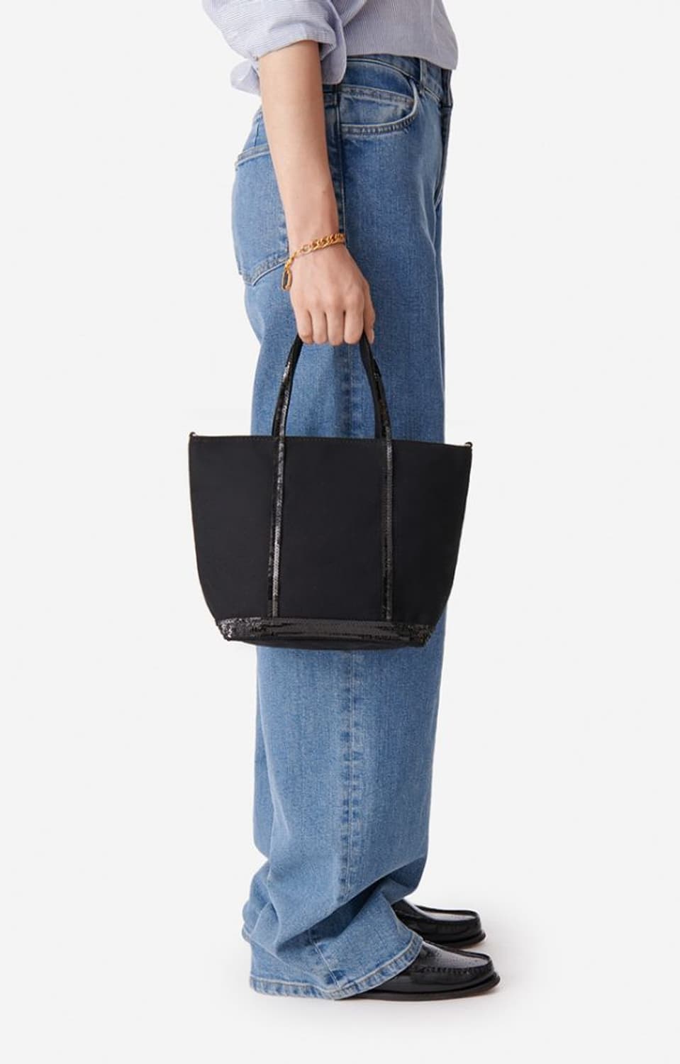 (새상품/정품) 바네사브루노 블랙 카바스백 스몰 상품이미지2