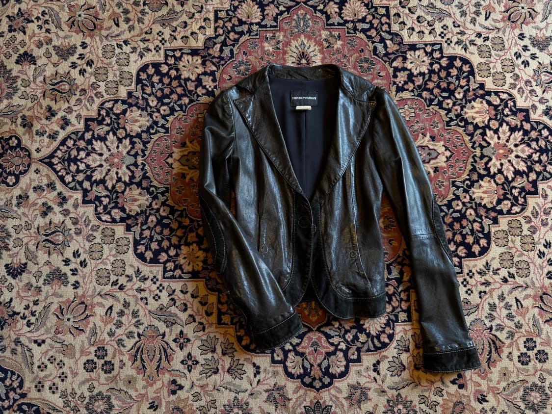 엠포리오 아르마니 레더 자켓 44~55 상품이미지2