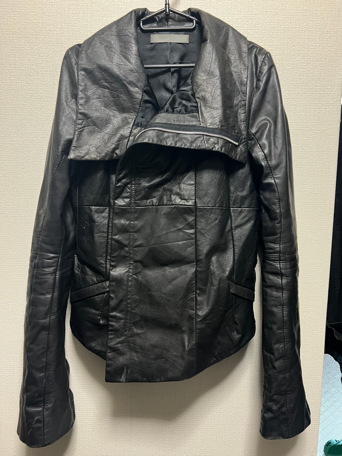 EKAM / 하이넥 램스킨 레더자켓 상품이미지2