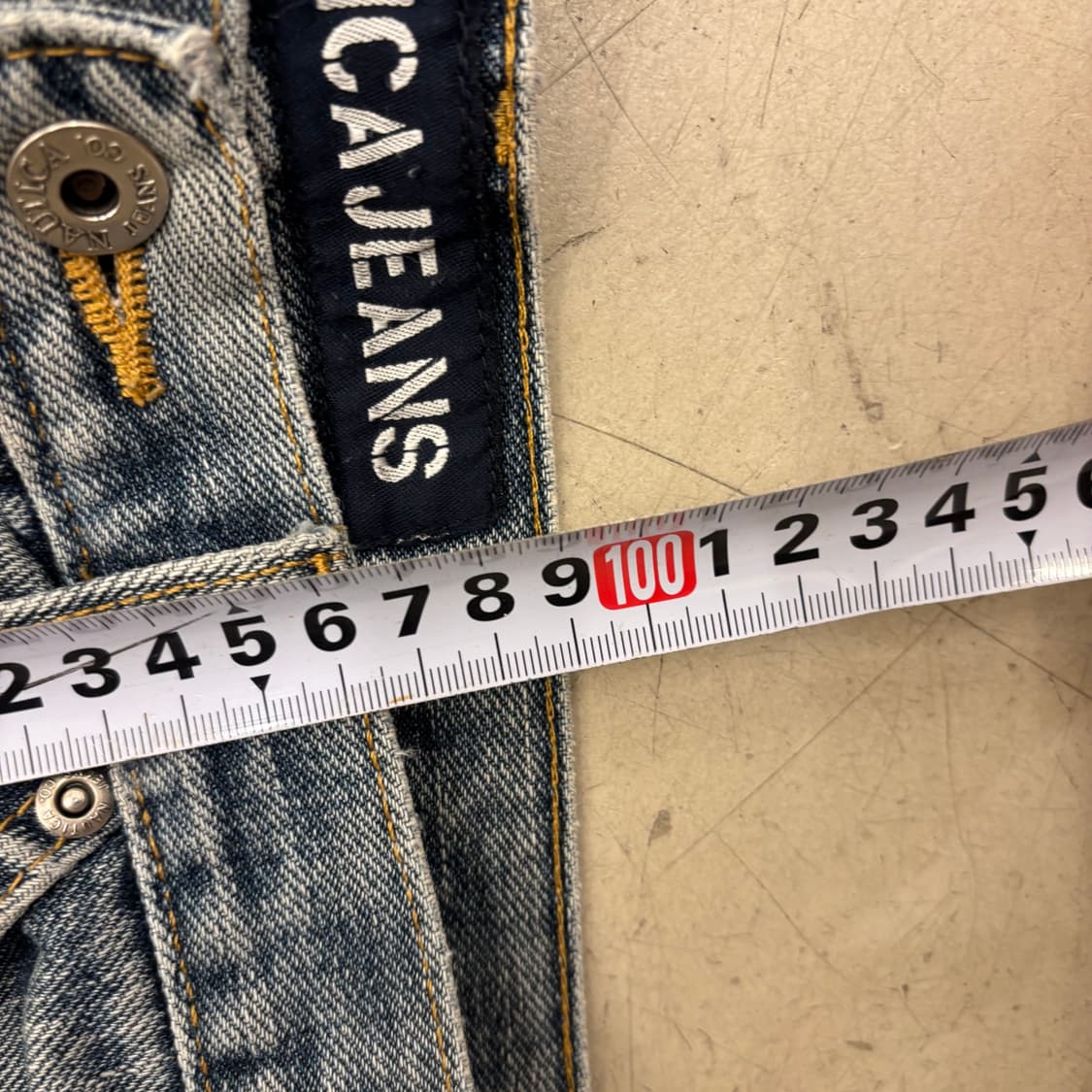 노티카 카펜터 워싱 와이드 데님 팬츠 상품이미지5