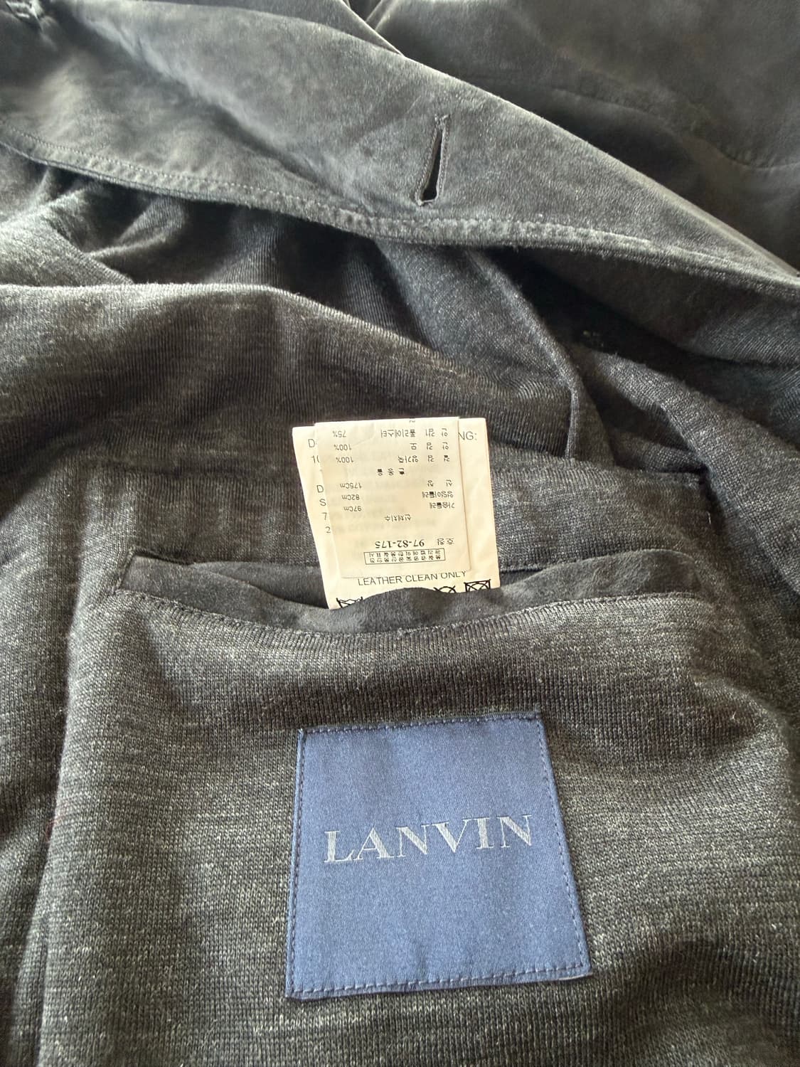 [M]LANVAN 랑방 스웨이드 자켓 2009AW 양가죽 레더카코트:) 상품이미지3