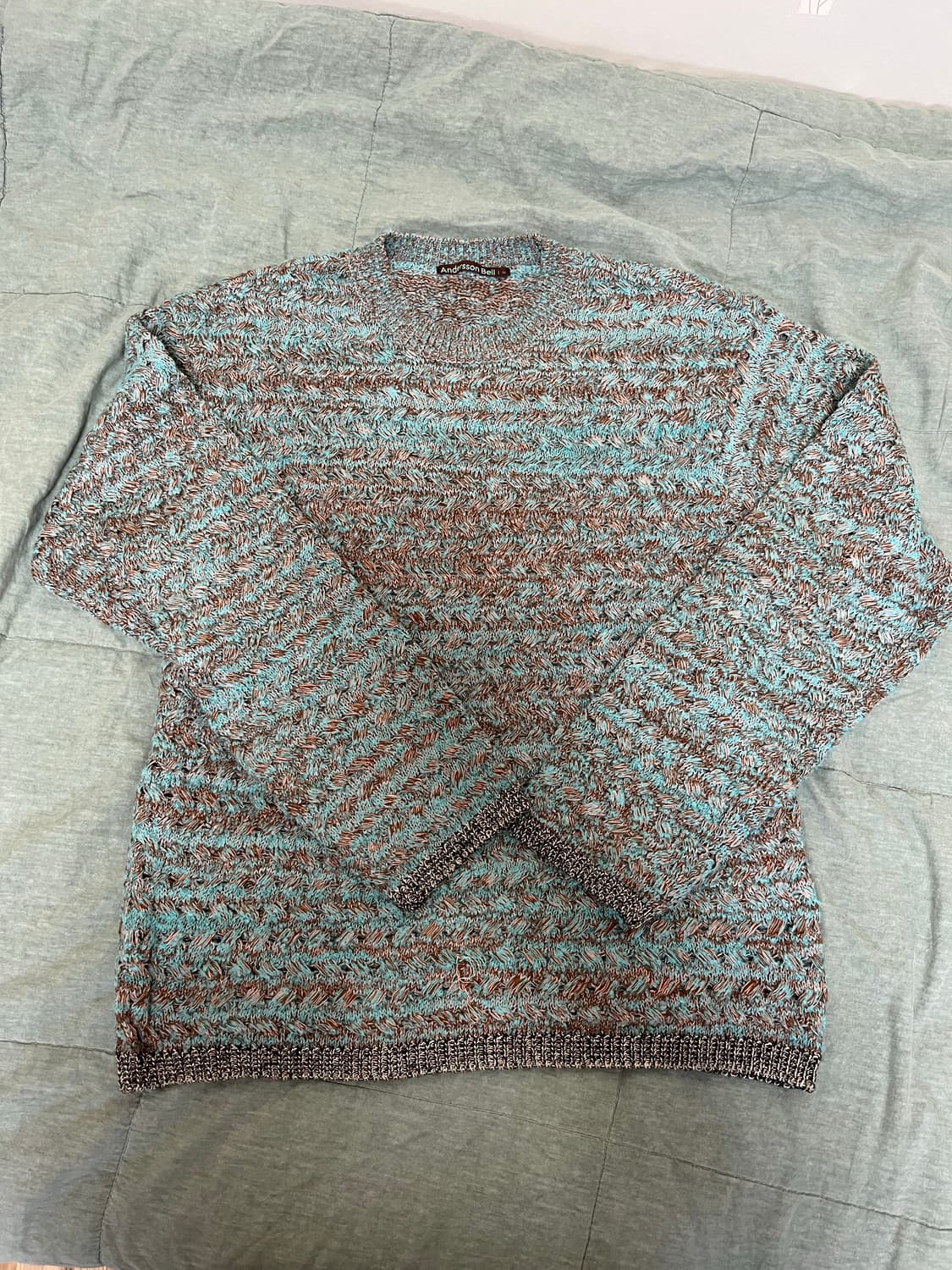 앤더슨벨 멀티 멜란지 니트 (코쿤착용) 상품이미지1