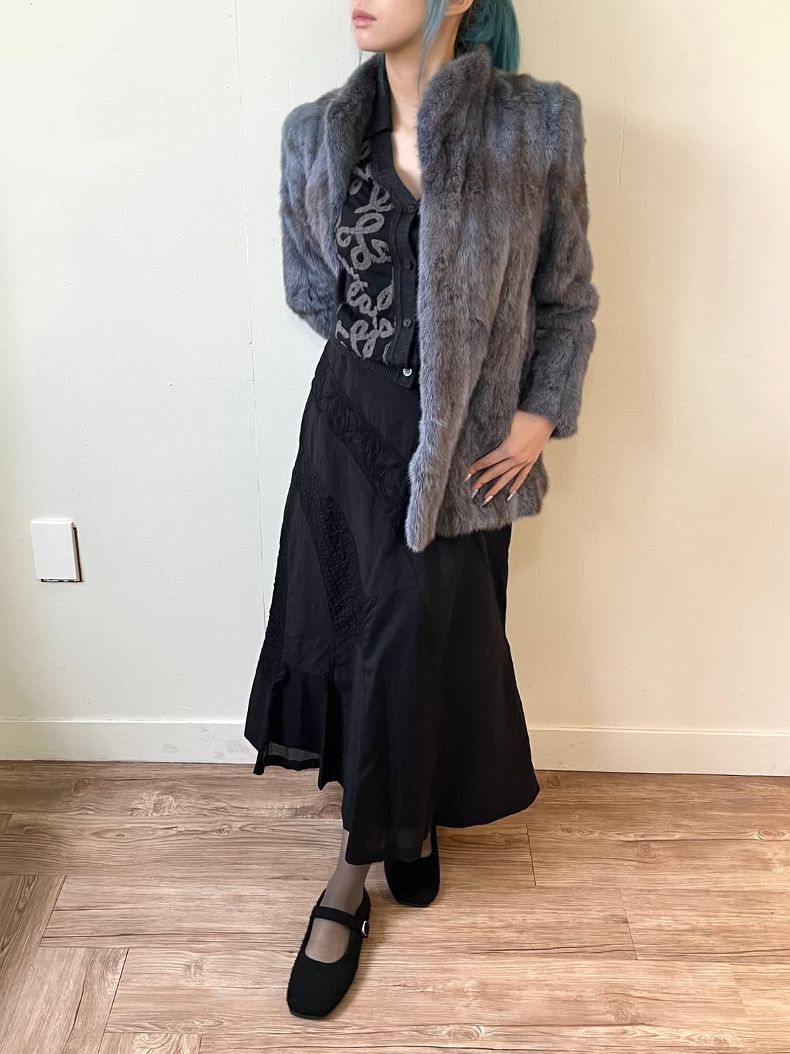 japan vtg 밍크 퍼 자켓 상품이미지4