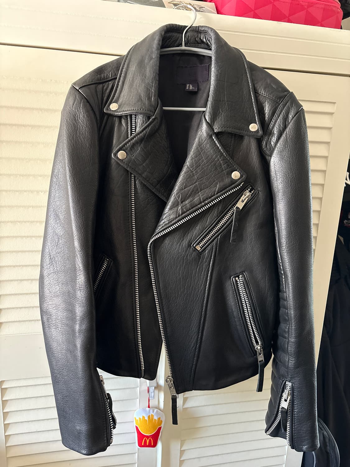 h&m 소가죽 라이더 자켓 상품이미지1